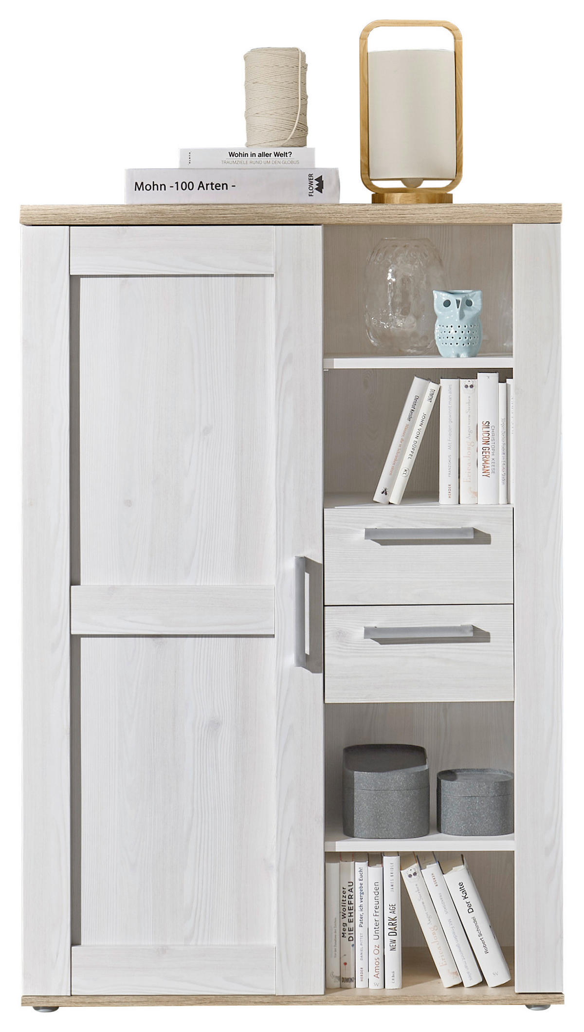 HIGHBOARD  in 90/135/38 cm  - Silberfarben/Lärchefarben, LIFESTYLE, Holzwerkstoff/Kunststoff (90/135/38cm) - MID.YOU