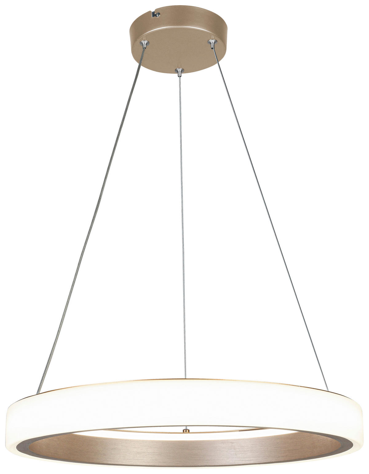 HÄNGELEUCHTE 50/120 cm   - Weiß/Cappuccino, Trend, Kunststoff/Metall (50/120cm) - Collet's Monde