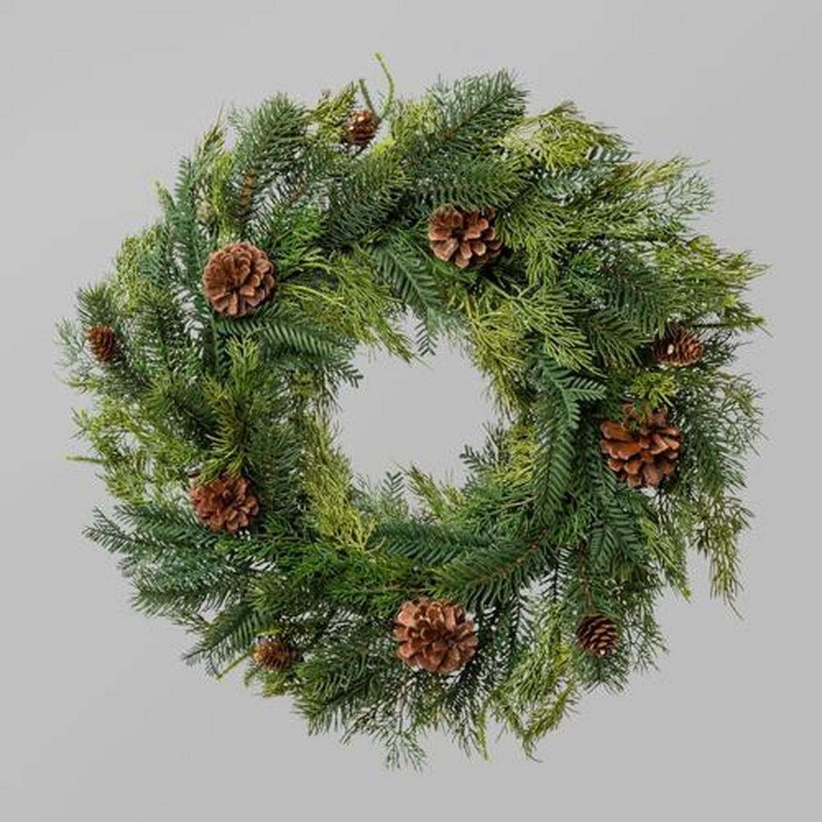ADVENTSKRANZ - Braun/Grün, Trend, Kunststoff (60cm) - P & B
