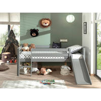 SPIELBETT Kiefer 90/200 cm Grau  - Grau, MODERN, Holz/Holzwerkstoff (90/200cm) - Vipack