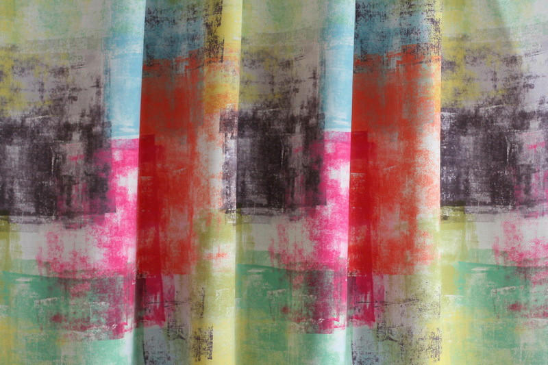 MATERIAL TEXTIL DECORATIV opac  - roz aprins/albastru, Basics, textil (148cm)