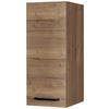KÜCHENOBERSCHRANK 30/72/35 cm  in Eiche dunkel  - Eiche dunkel/Schwarz, MODERN, Holzwerkstoff/Metall (30/72/35cm) - Nobilia