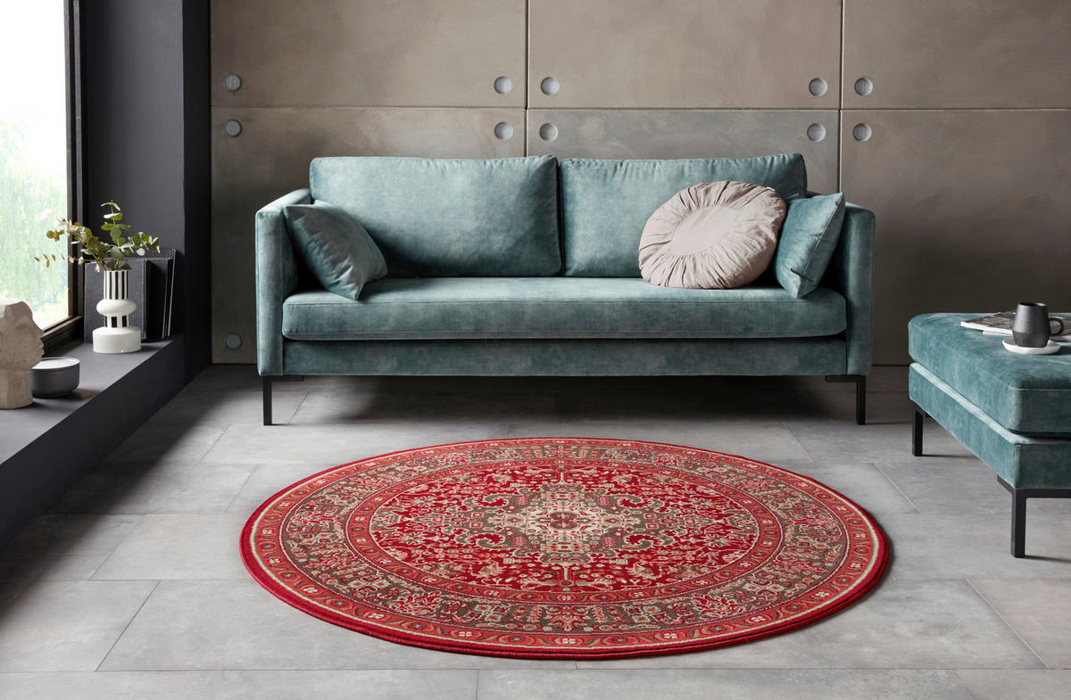 VINTAGE-TEPPICH 160/230 cm Mirkan Multicolor, Hellrot  - Hellrot/Multicolor, Basics, Kunststoff/Textil (160/230cm)