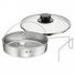Schnellkochtopf Zubehör 3-tlg. - Transparent/Silberfarben, Design, Glas/Metall (22cm) - WMF Schnellkochtopf Zubehör 3-tlg. - Transparent/Silberfarben, Design, Glas/Metall (22cm) - WMF