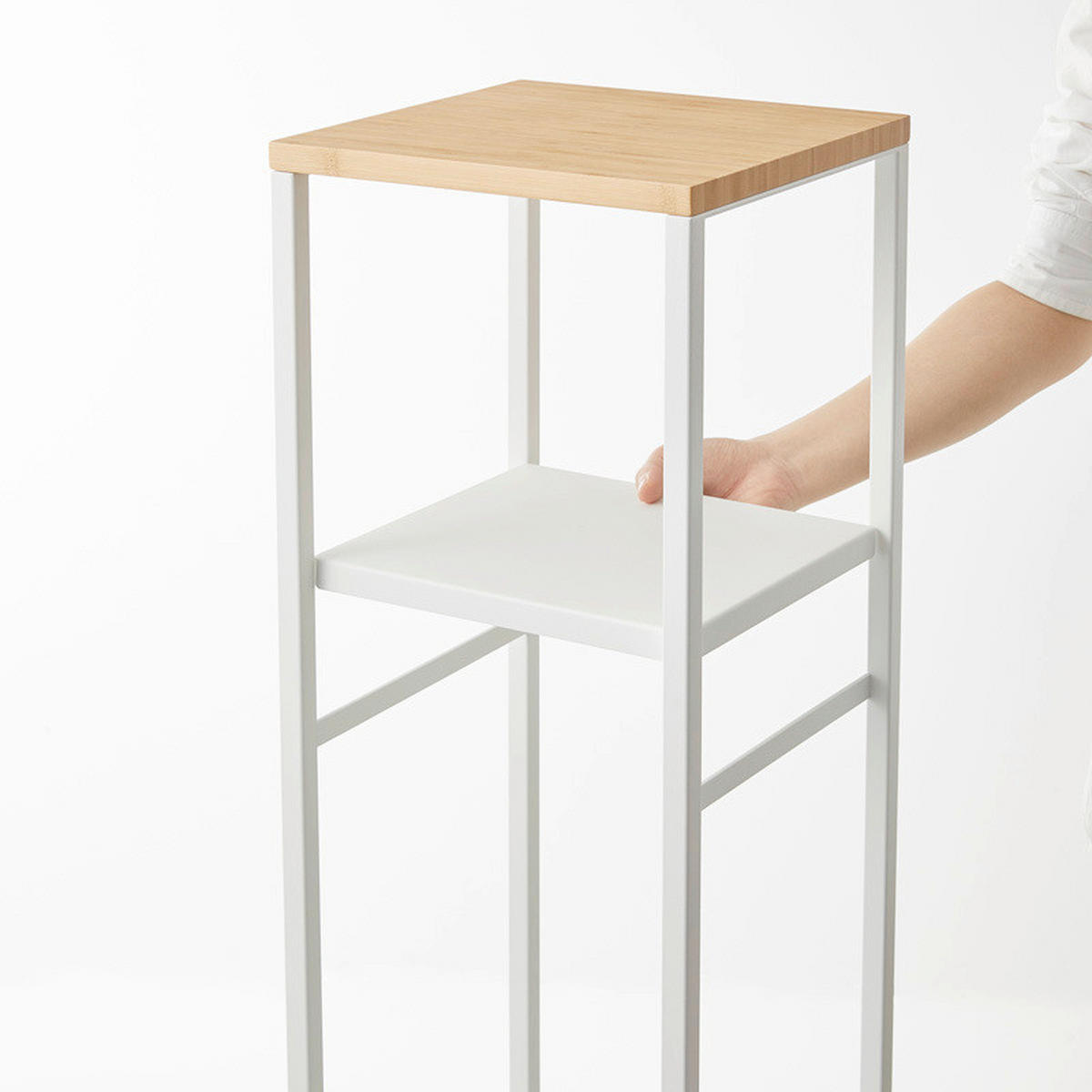 REGALKOMBINATION  Weiss  - Weiss, Basics, Holz/Metall (25cm)