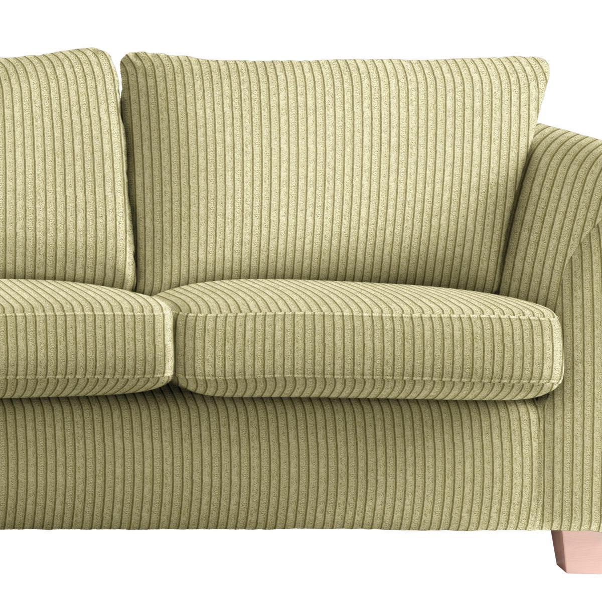 2-SITS SOFFA i textil lime  - lime/naturfärgad, trä/textil (190/70-85/95cm) - MID.YOU