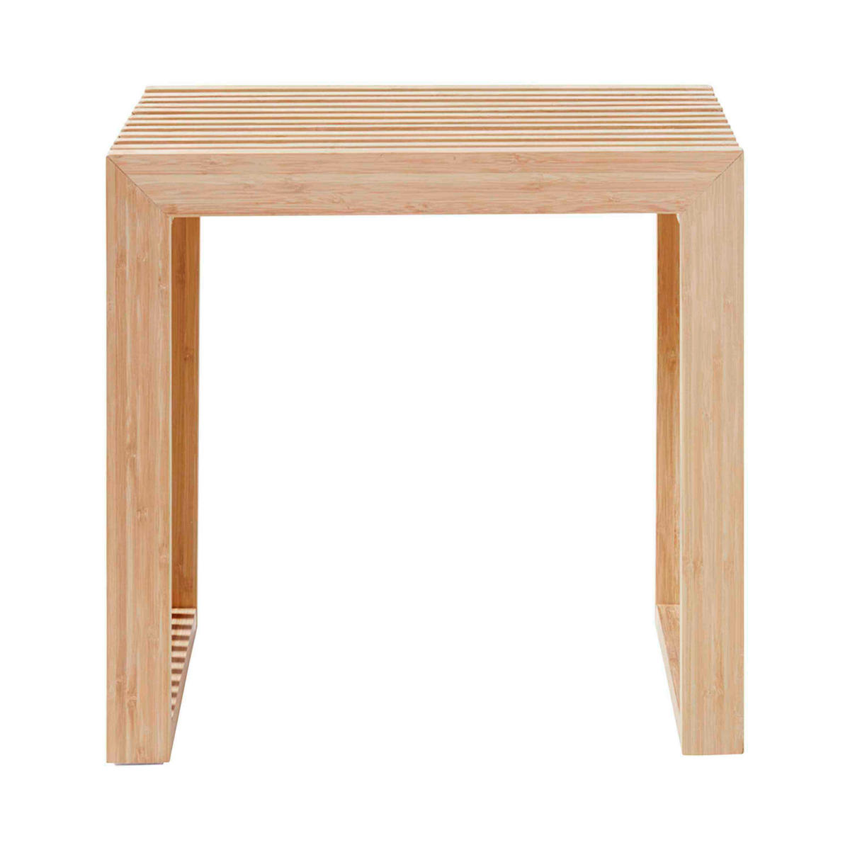 HOCKER in Holz Beigebraun  - Beigebraun, KONVENTIONELL, Holz (45/43/35cm) - MID.YOU