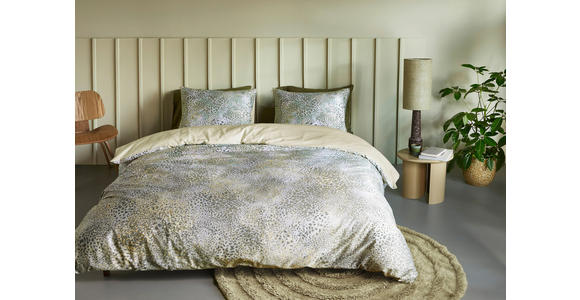 WENDEBETTWÄSCHE Siala Satin 140/200 cm  - Grün, KONVENTIONELL, Textil (140/200cm) - Novel