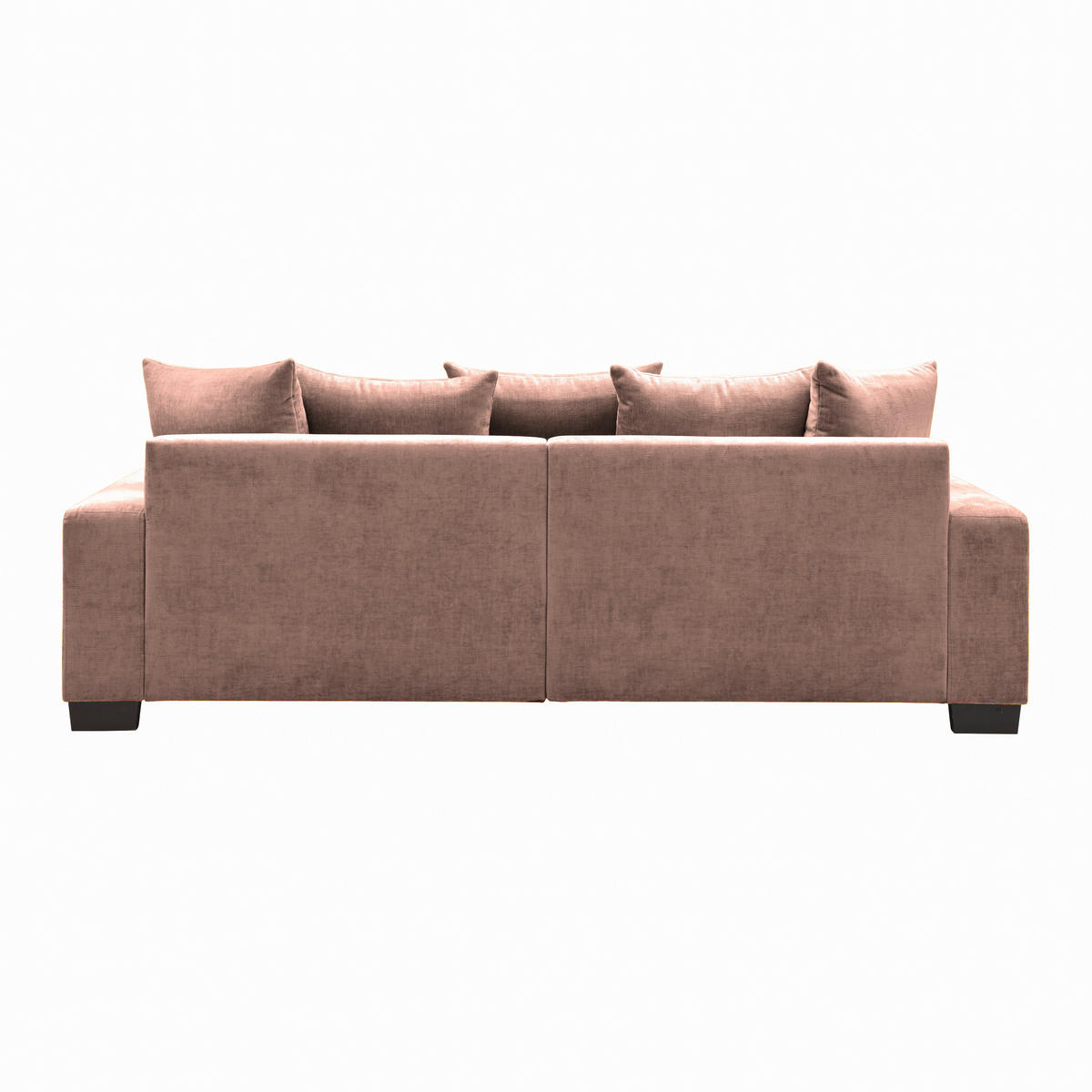 BIG SOFFA i rosa  - svart/rosa, Modern, trä (246/93/124cm) - MID.YOU