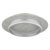 LED-DECKENLEUCHTE MARY 40/8,2 cm   - Klar/Silberfarben, Design, Holzwerkstoff/Kunststoff (40/8,2cm)