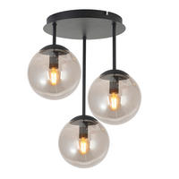 HÄNGELEUCHTE 34,5/41,5 cm  - Schwarz, Trend, Glas/Metall (34,5/41,5cm) - Novel