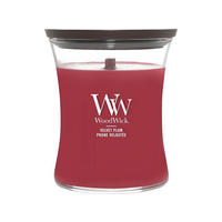 ILLATGYERTYA - borvörös/bordó, Basics, üveg/paraffin (9.9/11.4/9.9cm) - WoodWick