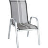 STOLICA SLOŽIVA  siva, srebrne boje  metal, tekstil      - siva/srebrne boje, Basics, metal/tekstil (55/96/76cm) - Ambia Garden