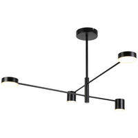 HÄNGELEUCHTE 91,4/91,4/51 cm  - Schwarz, Design, Kunststoff/Metall (91,4/91,4/51cm) - Collet's Monde