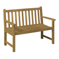 GARTENBANK 120/90/61 cm Akazie   - Akaziefarben, Natur, Holz (120/90/61cm) - Ambia Garden