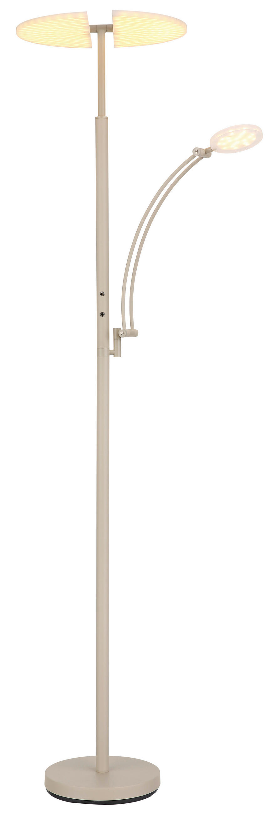 LED-DECKENFLUTER Tirana 80/40,5/183 cm  - Sandfarben/Klar, Design, Kunststoff/Metall (80/40,5/183cm)