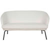 KÜCHENSOFA  - Schwarz/Weiß, MODERN, Textil/Metall (148/77/73cm) - P & B