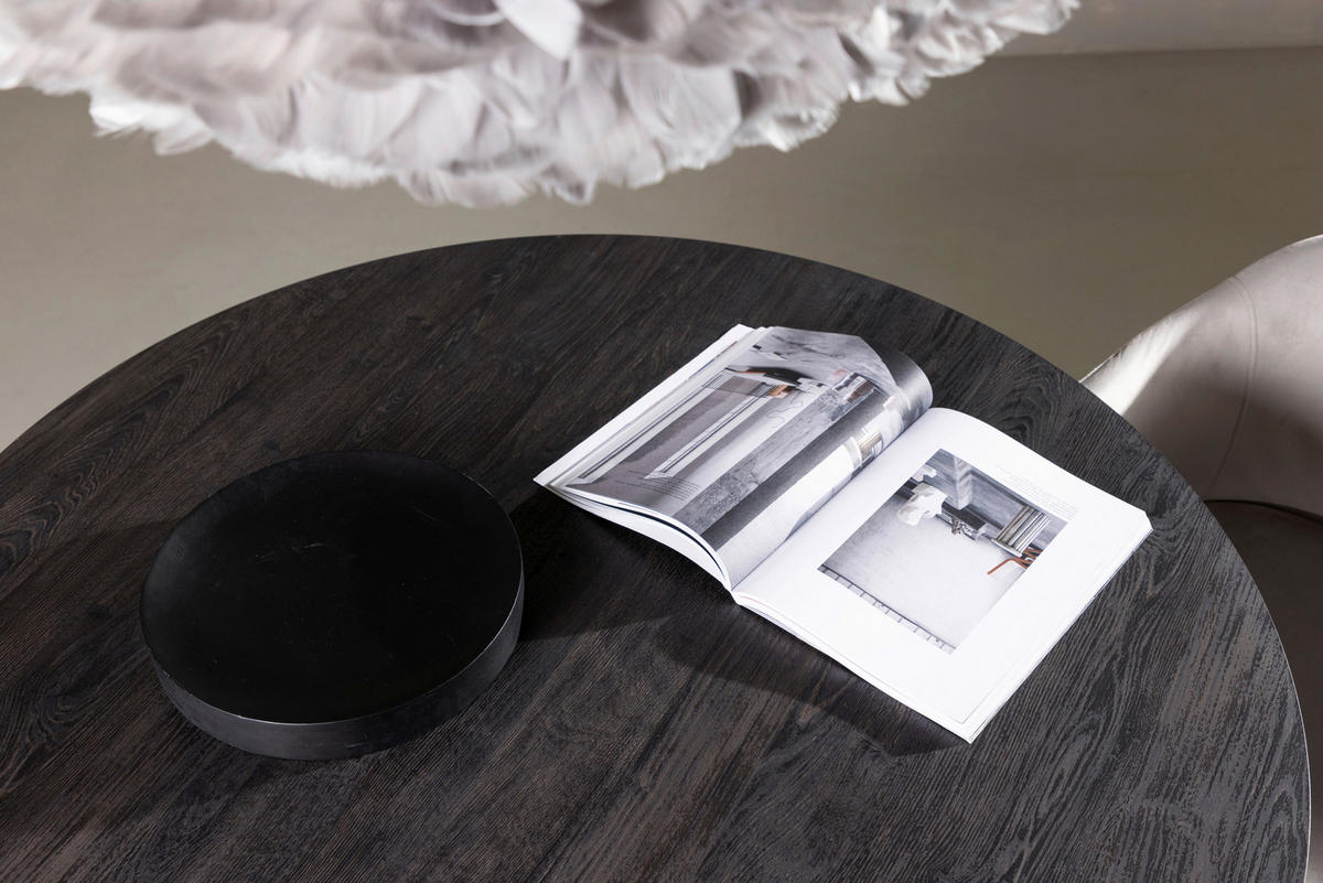 ESSTISCH in Holz 120/120/75 cm  - Schwarz/Braun, Design, Holz (120/120/75cm) - Livetastic