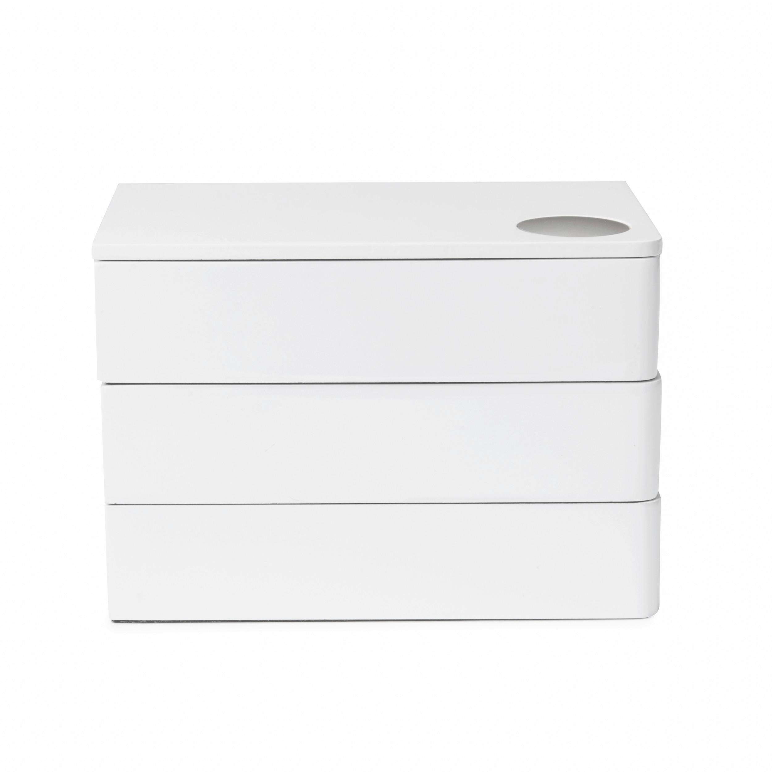 SCHMUCKBOX - Weiß, Basics, Holzwerkstoff (12/13/19cm) - Umbra