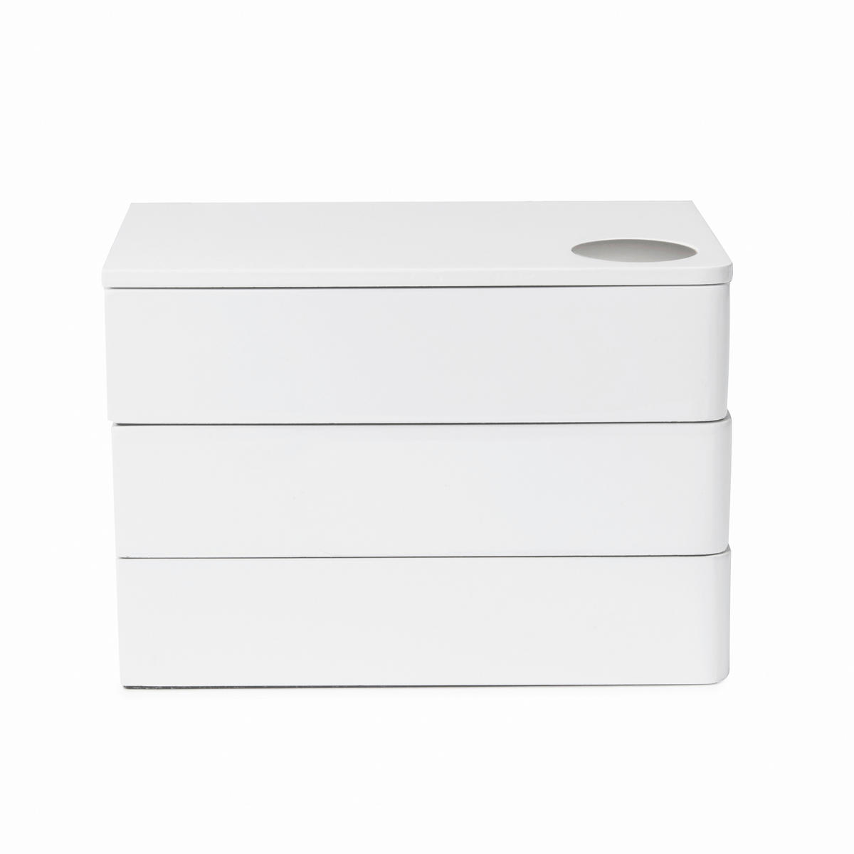 SCHMUCKBOX - Weiß, Basics, Holzwerkstoff (12/13/19cm) - Umbra