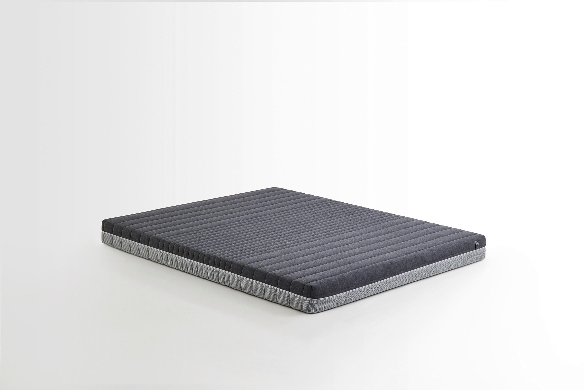 KOMFORTSCHAUMMATRATZE Optimum Support, 120/200 cm, Höhe ca.: 16 cm, Wendematratze mit unterschiedlichen Härtegraden, H2 + H3 = mittel + fest, 7-Zonen - Schwarz/Grau, Basics, Textil (120/200cm) - Yatas