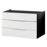 WASCHTISCHKOMBI  - Chromfarben/Anthrazit, Basics, Glas/Holzwerkstoff (80/60,2/50,1cm) - MID.YOU