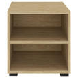 REGAL  46/45/40 cm Eichefarben  - Eichefarben/Schwarz, KONVENTIONELL, Holzwerkstoff/Kunststoff (46/45/40cm) - Hom`in