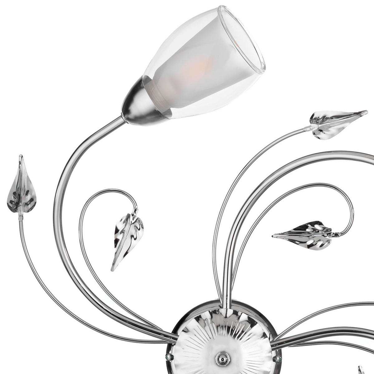 DECKENLEUCHTE  60/20 cm    - Chromfarben, Basics, Glas/Metall (60/20cm)
