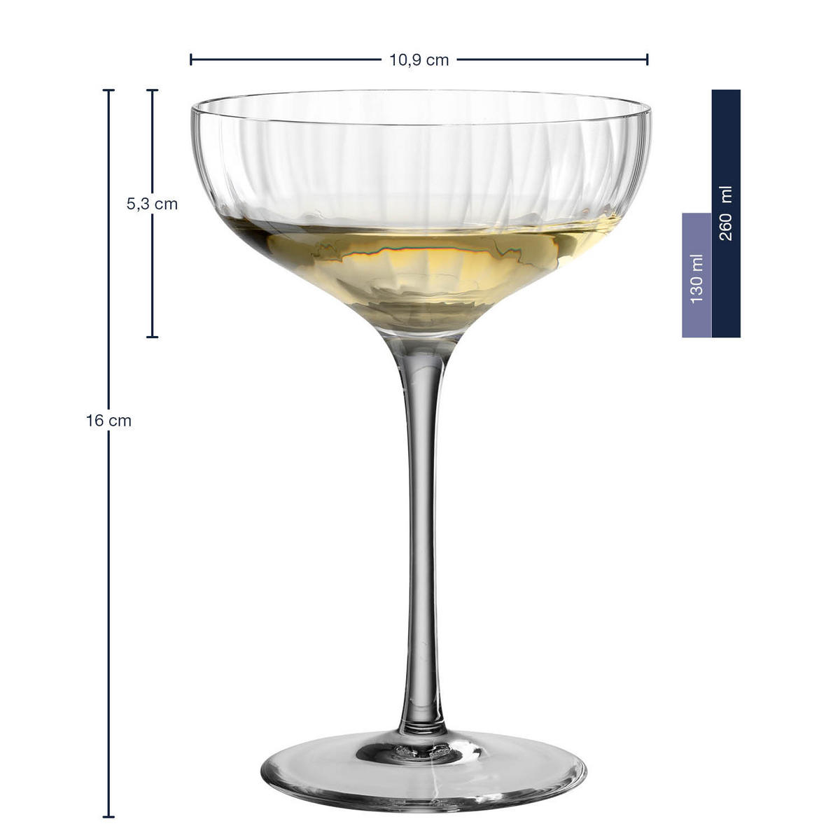 GLÄSERSET Poesia 6-teilig  - Grau, Trend, Glas (10,90/16,00/10,90cm) - Leonardo