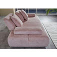 SCHLAFSOFA Chenille Rosa  - Schwarz/Rosa, KONVENTIONELL, Kunststoff/Textil (235-255/80/116-138cm) - Carryhome