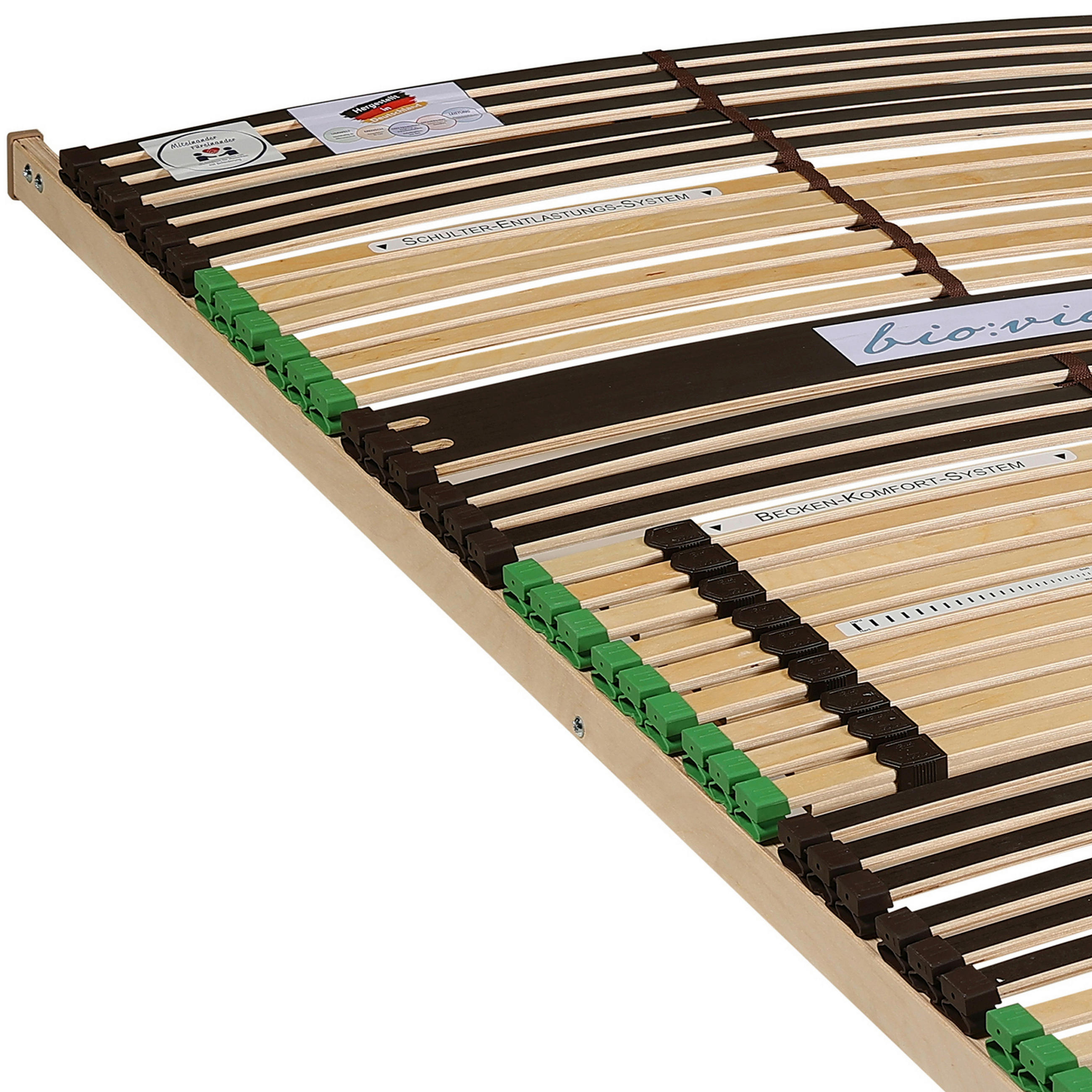 LATTENROST 140/200 cm  - Naturfarben/Braun, Basics, Holz/Kunststoff (140/200cm) - Bio:Vio