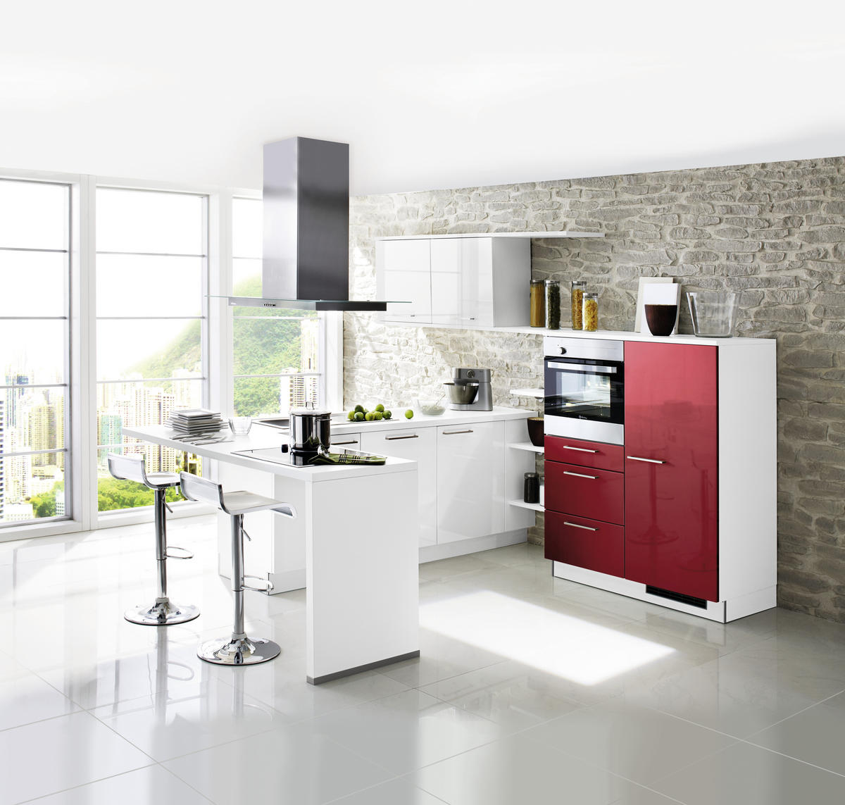 KUCHYNĚ NA MÍRU DK303 - Design, kompozitní dřevo - Dieter Knoll