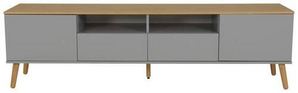 TV-ELEMENT - Eichefarben/Grau, MODERN, Holz/Holzwerkstoff (192/54/43cm)