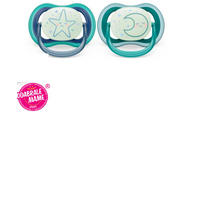 DUDA   - svijetlo zelena/tamno plava, Basics, plastika/prirodni materijali (4/5,5/4cm) - Avent