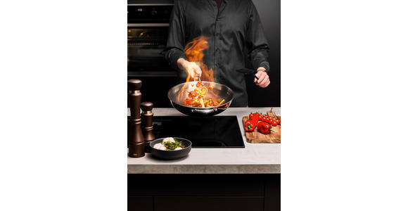 WOKPFANNE Greblon®-Antihaftbeschichtung  - Edelstahlfarben, Basics, Metall (30/8cm) - Homeware Profession.