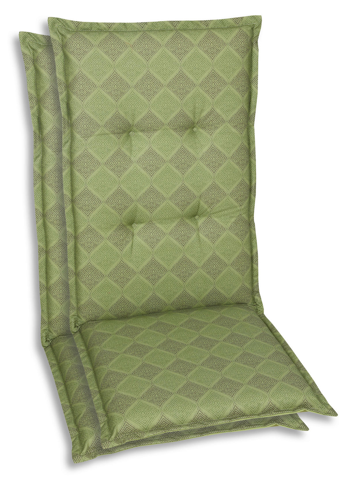 SESSELAUFLAGENSET Raute  - Grün, Basics, Textil (50/6/108cm)