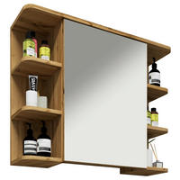 SPIEGELSCHRANK 80/64/21 cm  - Honigeiche, MODERN, Glas/Holzwerkstoff (80/64/21cm) - MID.YOU