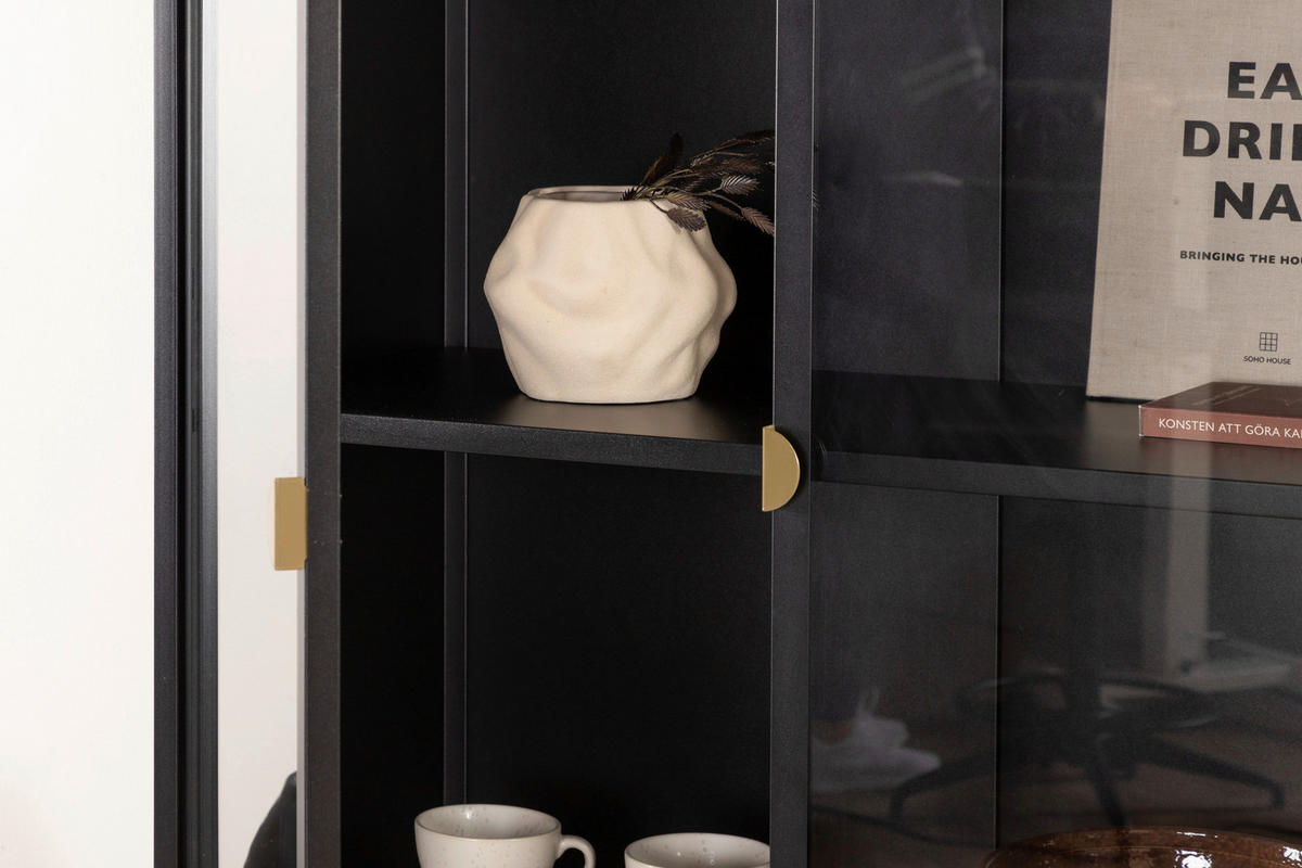 SIDEBOARD  in 90/190/40 cm  - Schwarz, Design, Metall (90/190/40cm) - Livetastic