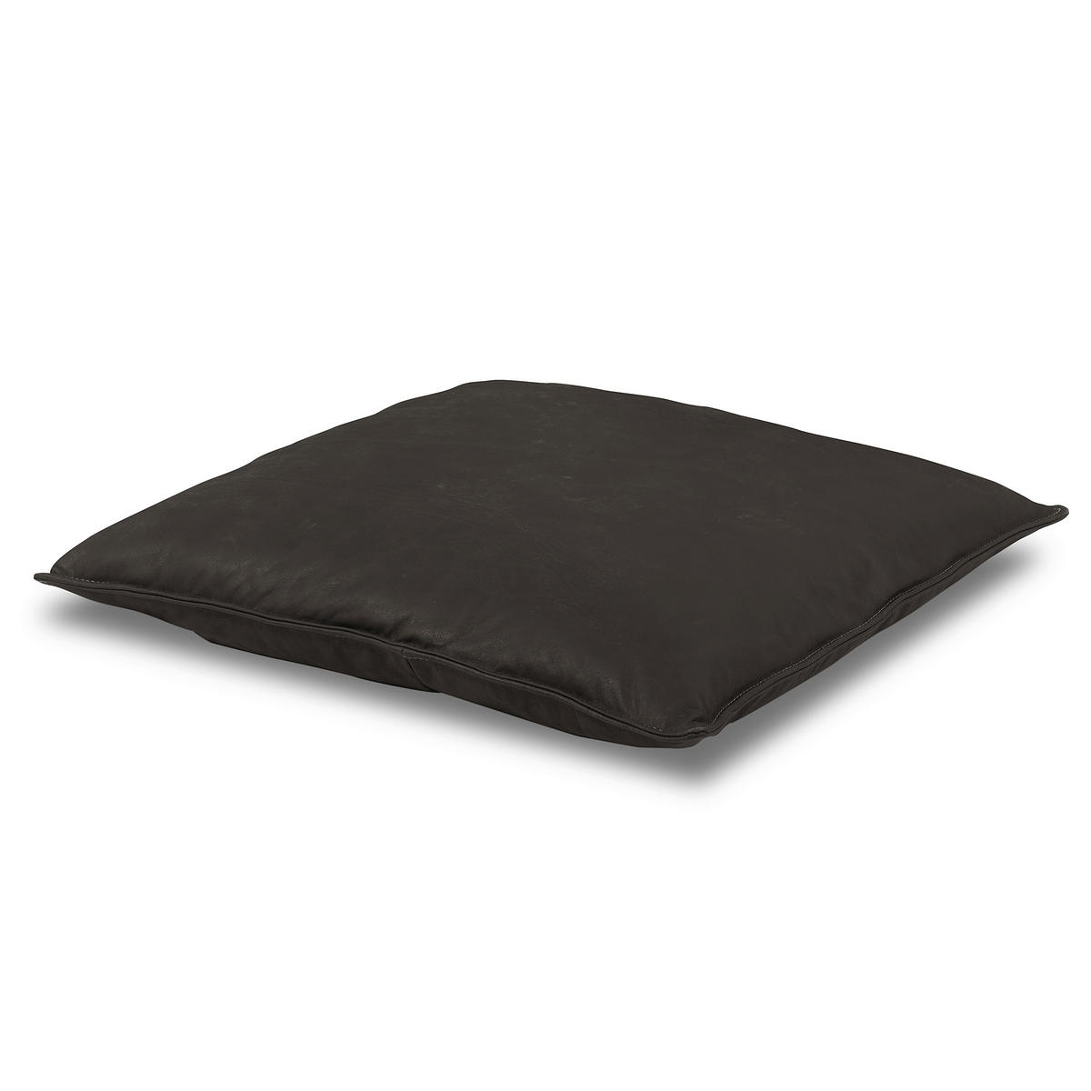 3-SITZER-SOFA  in Echtleder Dunkelgrau   - Dunkelgrau/Beige, Design, Leder/Kunststoff (300/85/123cm) - Livetastic