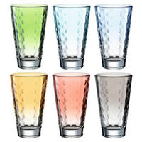 GLÄSERSET  6-teilig  - Türkis/Blau, KONVENTIONELL, Glas - Leonardo
