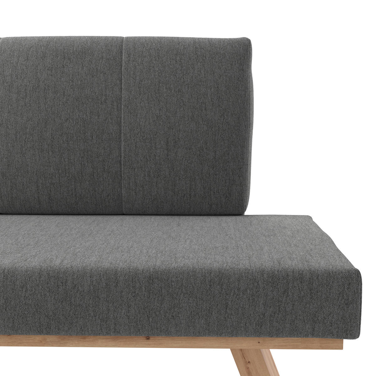 ECKBANK 140/160 cm Webstoff Anthrazit   - Eichefarben/Anthrazit, KONVENTIONELL, Textil (140/160cm)