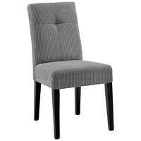 STUHL Cord Anthrazit, Schwarz Buche massiv  - Anthrazit/Schwarz, KONVENTIONELL, Holz/Textil (47,5/91,5/63cm) - home24