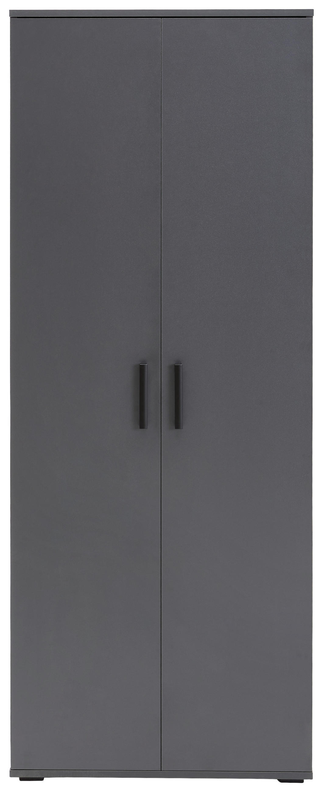 MEHRZWECKSCHRANK 70/178,9/33,4 cm  in Anthrazit  - Anthrazit/Schwarz, KONVENTIONELL, Holzwerkstoff/Kunststoff (70/178,9/33,4cm) - Xora