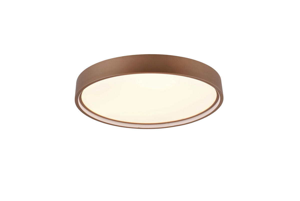 LED-DECKENLEUCHTE Doha 45/5,5 cm   - Braun, MODERN, Metall (45/5,5cm) - Trio Leuchten