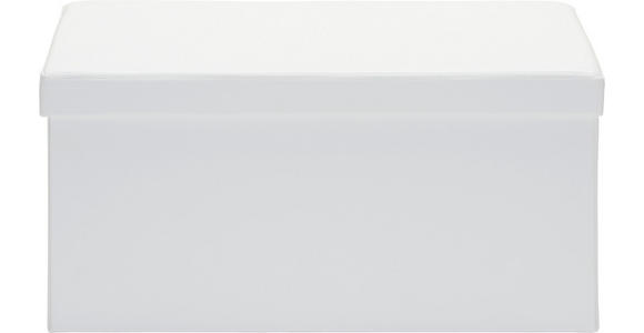 SITZBOX in Textil, Holzwerkstoff Weiß  - Weiß, Design, Holzwerkstoff/Textil (76/38/38cm) - Carryhome