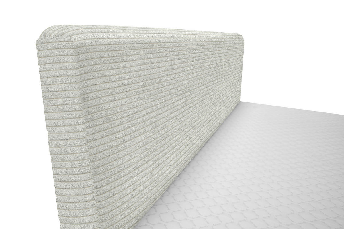 BOXBETT 180/200 cm  in Grauweiss  - Schwarz/Grauweiss, Design, Holz/Holzwerkstoff (180/200cm) - Xora