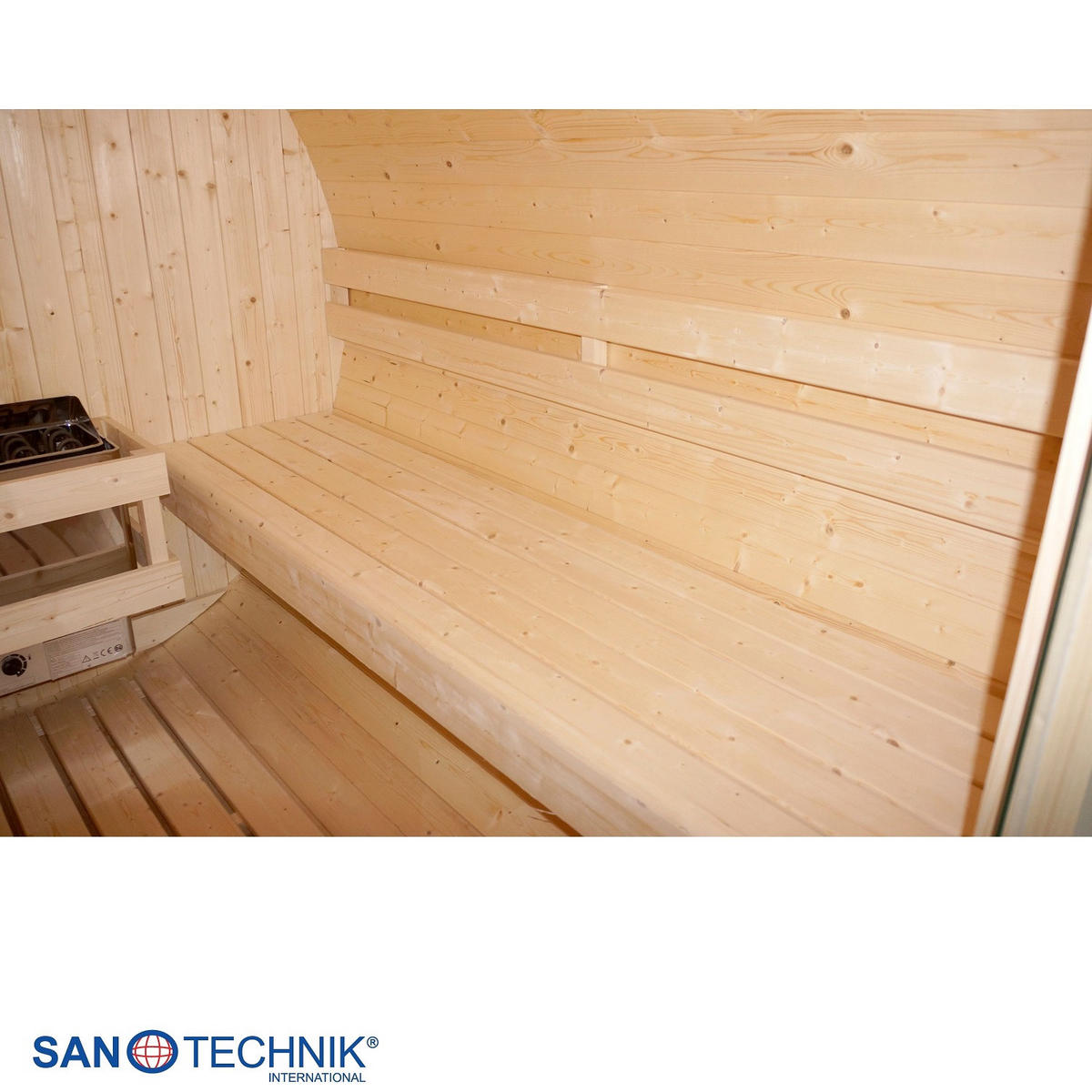 SUDOVÁ SAUNA  - barvy smrku, Konvenční, dřevo/sklo (189/220/191,5cm) - Sanotechnik