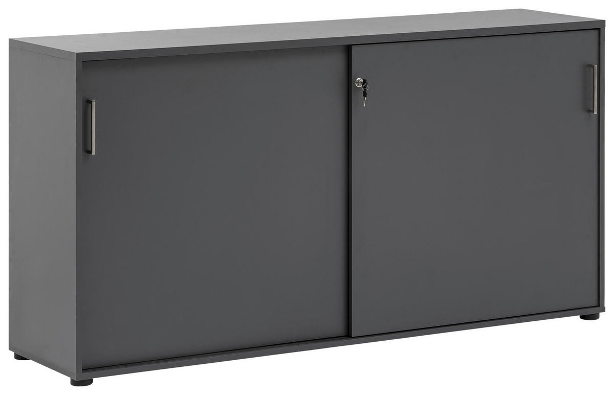 AKTENSCHRANK 160/84,2/41 cm  - Anthrazit, KONVENTIONELL, Holzwerkstoff (160/84,2/41cm) - MID.YOU