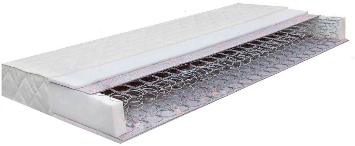 VZMETNICA 90/200 cm  - bela, Konvencionalno, tekstil (90/200cm) - Sleeptex