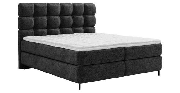 BOXSPRINGBETT 180/200 cm in Schwarz - Schwarz, Trend, Textil/Metall (180/200cm) - Esposa